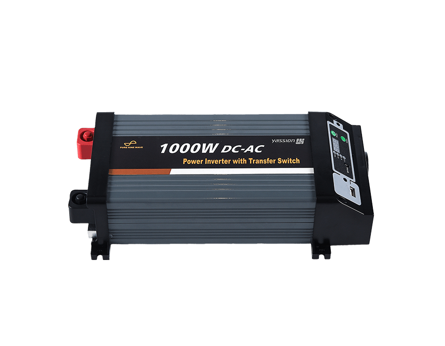 1000W ピュアインバーター、トランスファー付き (取り外し可能なディスプレイ)